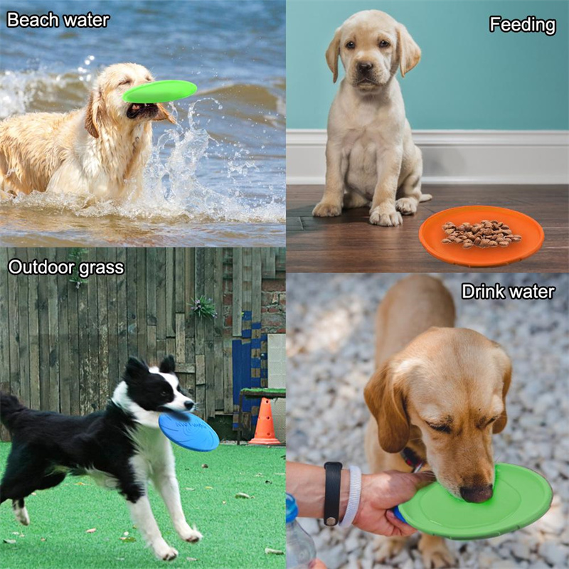 Silicone Flying Disc Toys Mult - Flying Disc Dog Training Toy 评论和价格