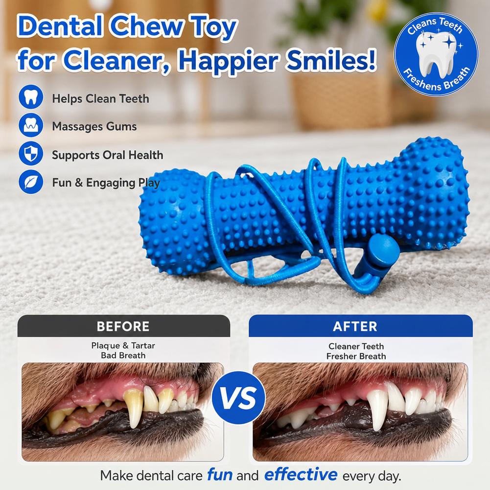 Dog Teeth Cleaning Chew Toy Bi - Teeth Cleaning Dog Chew Bone 评论和价格