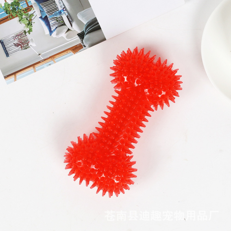 Pet toy for large dogs, rubber - Teeth Cleaning Dog Chew Bone 评论和价格