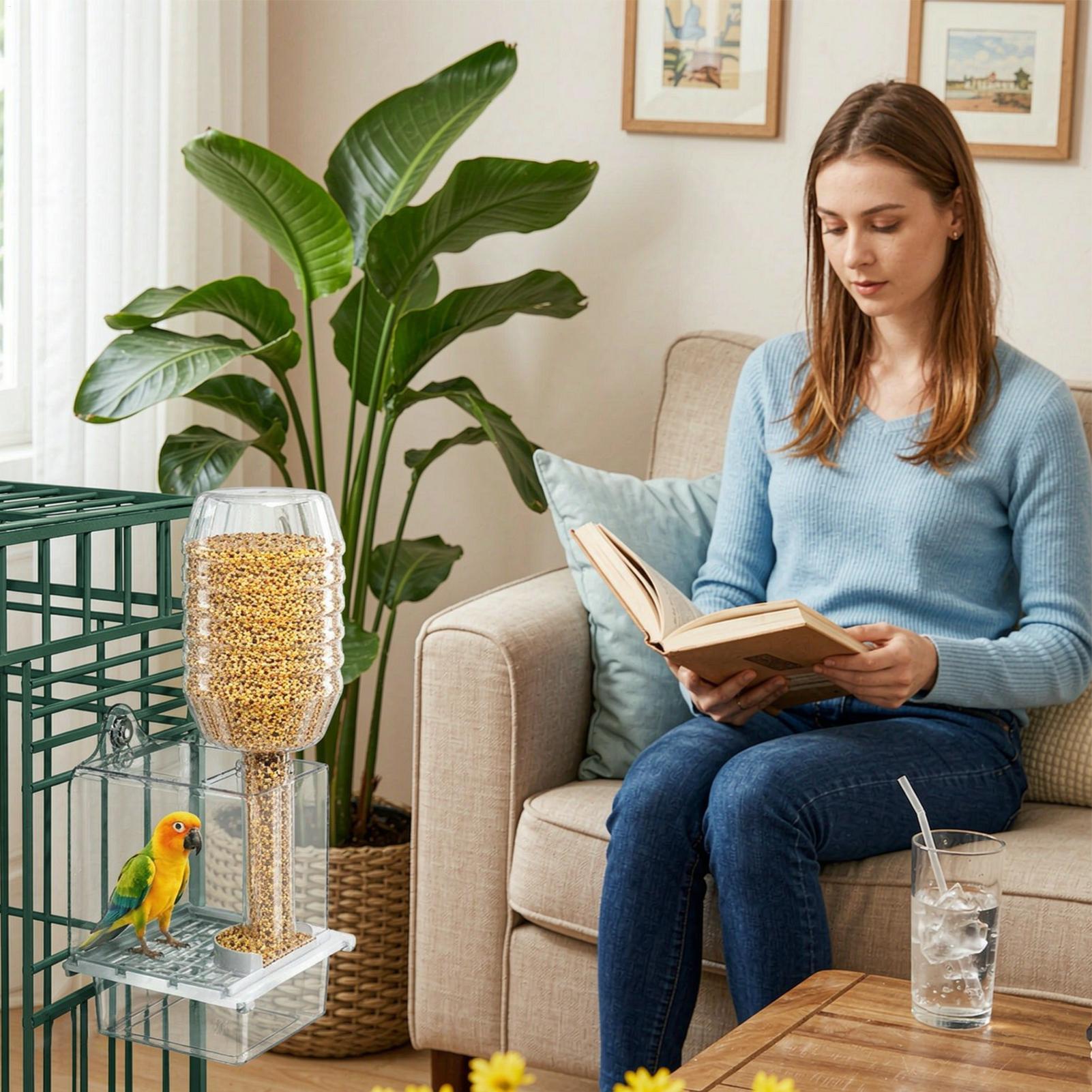 Automatic Bird Feeder For Cage - Pet Feeders 评论和价格