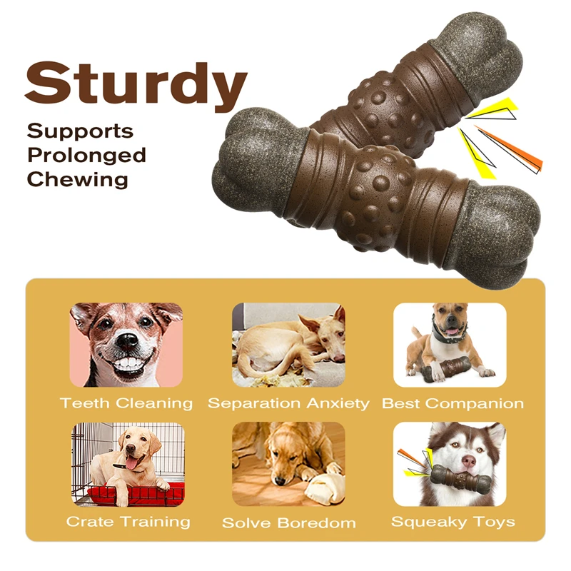 Large Dog Chew Toys Tougher th - Indestructible Dog Chew Toy 评论和价格