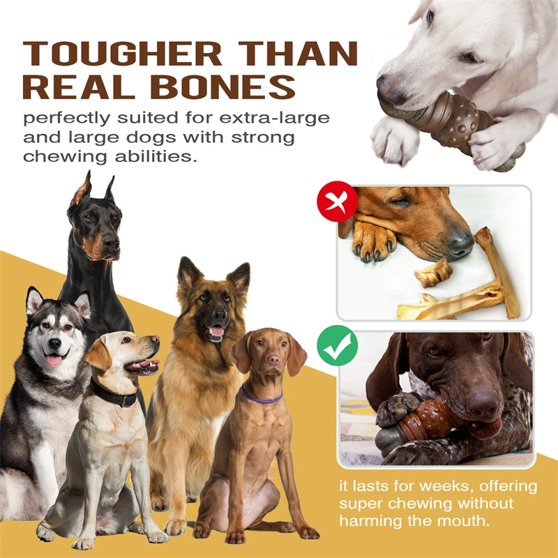 Large Dog Chew Toys Tougher th - Indestructible Dog Chew Toy 评论和价格