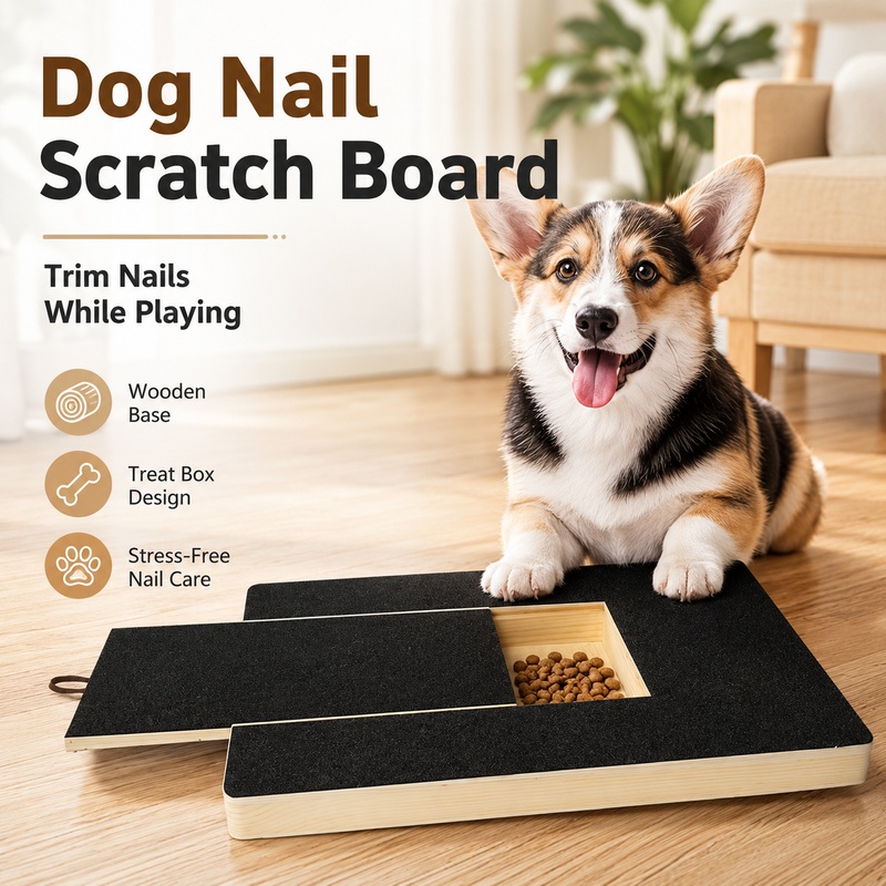 Wooden Dog Nail Scratch Board  - Suction Cup Dog Tug Toy 评论和价格