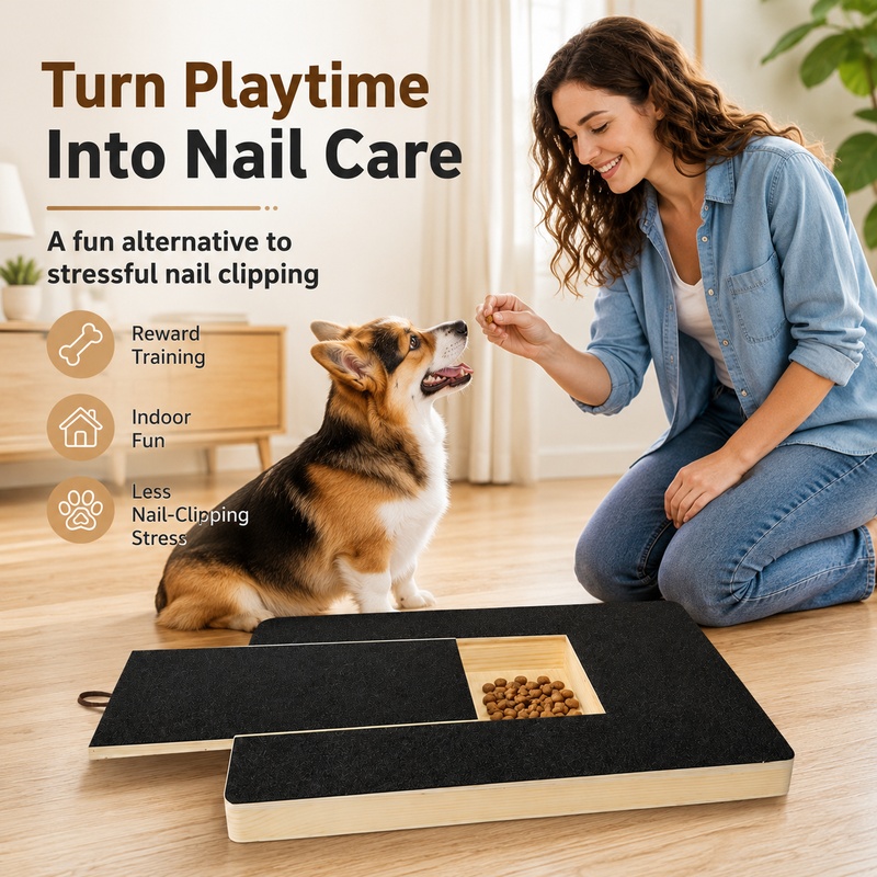 Wooden Dog Nail Scratch Board  - Suction Cup Dog Tug Toy 评论和价格