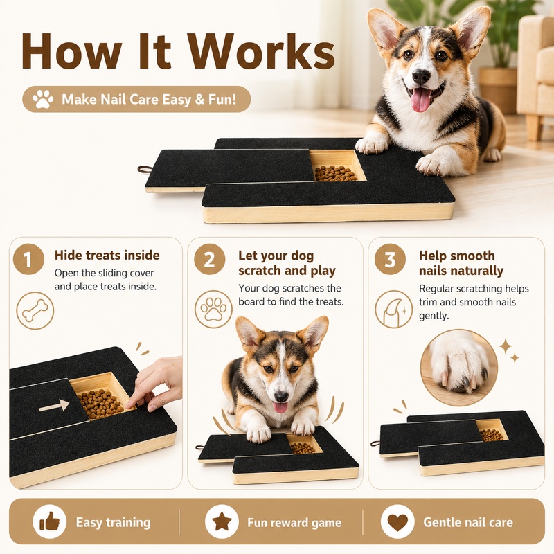 Wooden Dog Nail Scratch Board  - Suction Cup Dog Tug Toy 评论和价格