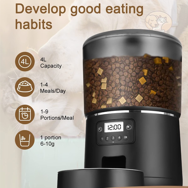 Pet Automatic Feeder 4L Smart  - Pet Feeders 评论和价格