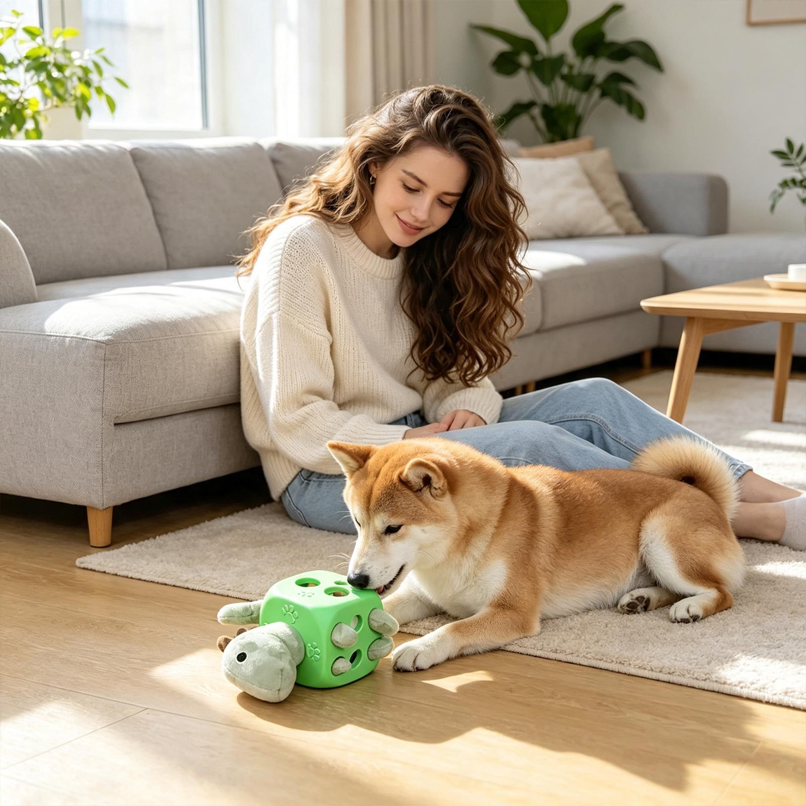 Interactive Dog Toy Interactiv - Rubber Treat Dispensing Dog Toy 评论和价格