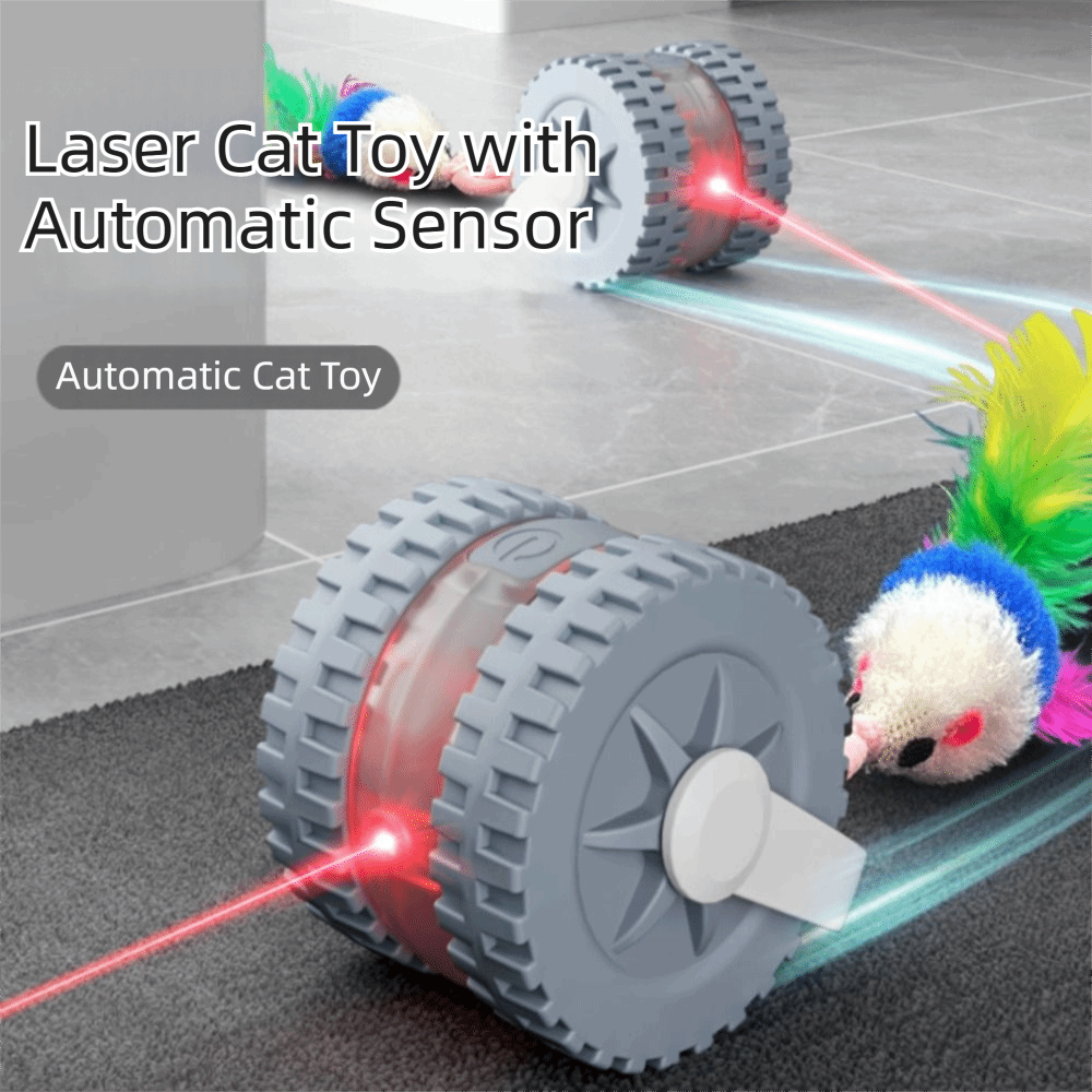 With Mouse Tail Infrared Laser - Laser Pointer Cat Toy Automatic 评论和价格